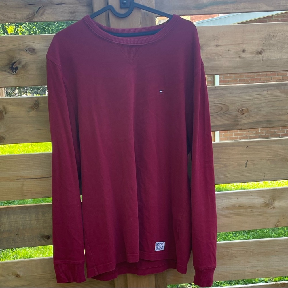 Red Tommy Hilfiger long sleeve